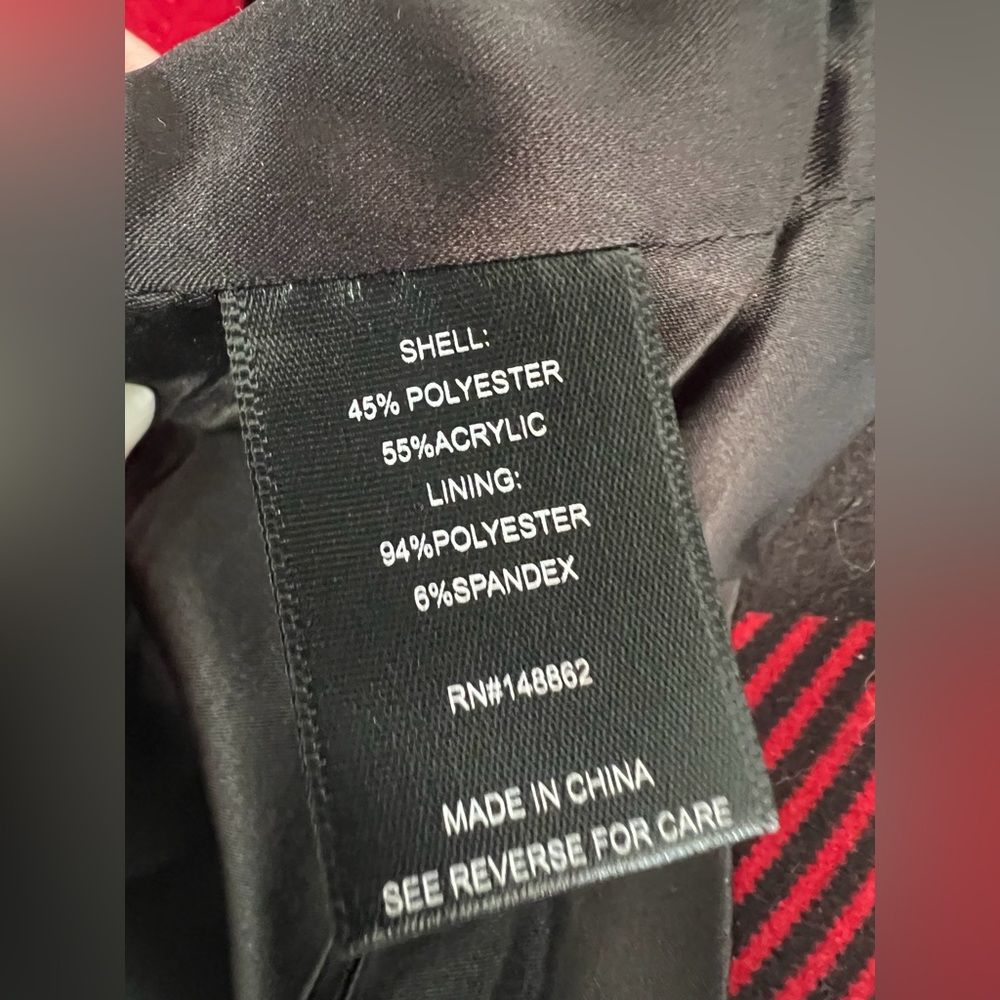 NWT Torrid Red Plaid Tie Waist Wrap Coat Size 3 (22-24) - Picture 15 of 16